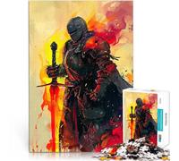 Puzzle da 1000 pezzi per adolescenti Cavaliere in fiamme Antistress Vacanza in patria Uccidere il tempo con poster abbinato e foglio di quiz 50x70cm
