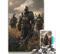 Puzzle da 1000 pezzi per adolescenti, cavaliere medievale possente, aiuta il cervello a esercitare giocattoli avvincenti per coltivare la pazienza, decorazione perfetta (75x50cm)