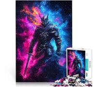 Puzzle da 1000 pezzi per adolescenti Cavaliere nelle Fiamme Cosmiche Taglio di precisione Ogni pezzo è unico - Gioco divertente e stimolante per tutta la famiglia 75x50cm