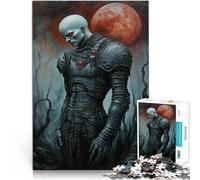 Puzzle da 1000 pezzi per adolescenti Cavaliere Oscuro Sotto la Luna di Sangue Analisi e logica Giocattoli per la decorazione della casa 75x50cm