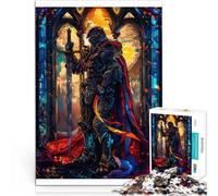 Puzzle da 1000 pezzi per adolescenti Cavaliere Paladino Macchiato Sfida di gioco educativo giocattolo Migliorare l'amore tra le coppie 38x26cm