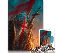 Puzzle da 1000 pezzi per adolescenti cavalieri medievali per adulti 1000 pezzi attività divertenti per la casa giocattoli per i giorni di pioggia regali di compleanno (50x75cm)