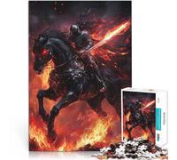 Puzzle da 1000 pezzi per adolescenti Cavalleria del Guerriero Oscuro Gioco educativo per famiglie Migliorare l'amore tra le coppie 38x26cm