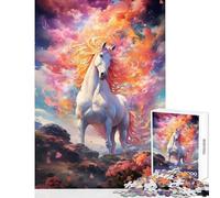 Puzzle da 1000 pezzi per adolescenti cavallo celeste pianure giocattolo educativo fantastici regali e giocattoli giochi divertenti allena il tuo cervello e le tue mani dimensioni 38x26cm