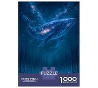 Puzzle Da 1000 Pezzi Per Adolescenti Celestial Whale Over Forest Puzzle Per Adulti Giochi Rilassanti Vacanza A Casa Passatempo Impegnativo Da Completare 70x50cm/1000pcs