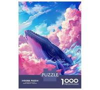 Puzzle Da 1000 Pezzi Per Adolescenti Celestial Whale Puzzle Per Adulti Fai Da Te Giocattoli Sfida Difficile Regali Per Amici E Familiari 52x38cm/1000pcs