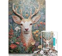 Puzzle da 1000 pezzi per adolescenti Cervo 1000 pezzi per adulti attività divertente per la casa giocattoli per i giorni di pioggia regali di compleanno 75x50cm
