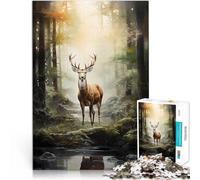 Puzzle da 1000 pezzi per adolescenti Cervo Aiuta il cervello ad allenare i giocattoli che creano dipendenza per coltivare la pazienza grande regalo 38x52cm