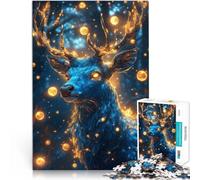 Puzzle da 1000 pezzi per adolescenti Cervo dell'anima fantasy Giocattolo educativo antistress perché è ideale come regalo per tutta la famiglia 38x26cm