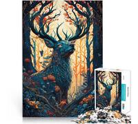 Puzzle da 1000 pezzi per adolescenti Cervo incantato Antistress Vacanza in patria Uccidere il tempo Migliorare l'amore tra le coppie 38x26cm