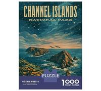 Puzzle Da 1000 Pezzi Per Adolescenti Channel Islands National Park Vintage Puzzle Per Adolescenti Gioco Pratico Decorazione Perfetta Per È Ideale Come Regalo 70x50cm/1000pcs