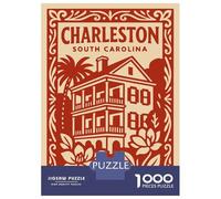 Puzzle Da 1000 Pezzi Per Adolescenti Charleston South Carolina Vintage Puzzle Gioco Per Famiglie Regali Per Donne Divertimento A Casa Attività, 70x50cm/1000pcs