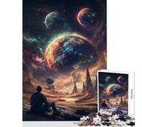 Puzzle da 1000 pezzi per adolescenti che guardano il cosmo giocattoli antistress regalo di compleanno per giochi educativi divertenti attività a casa dimensioni 38x26cm
