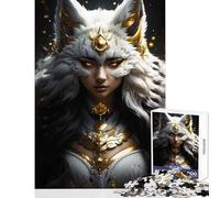 Puzzle da 1000 pezzi per adolescenti che svela i giocattoli antistress Kitsune regalo per compleanni gioco educativo attività divertenti a casa dimensioni 38x52cm