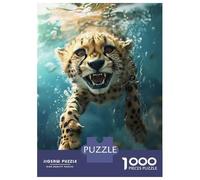 Puzzle Da 1000 Pezzi Per Adolescenti Cheetah Sea Puzzle Per Adulti Gioco Pratico Vacanza A Casa Passa Il Tempo Aiuta Ad Allenare Il Cervello 38x26cm/1000pcs