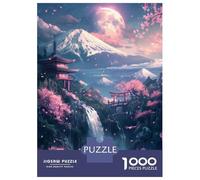 Puzzle Da 1000 Pezzi Per Adolescenti Cherry Blossom Japan Fuji Puzzle Per Adulti Giochi Rilassanti Decorazione Per La Casa Gioco Stimolante Regali 38x26cm/1000pcs