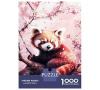 Puzzle Da 1000 Pezzi Per Adolescenti Cherry Blossom Red Panda-2 Puzzle Per Adulti Giochi Per Famiglie Vacanze in Casa Passatempo Regali Unici Per Compleanni E Regali 52x38cm/1000pcs