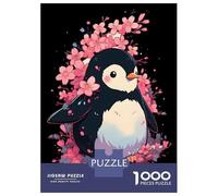 Puzzle Da 1000 Pezzi Per Adolescenti Cherry Flower Penguin Puzzle Per Adolescenti Giocattoli Fai Da Te Corsa Di Velocità Manuale Regali Unici Per Compleanno E Natale 70x50cm/1000pcs