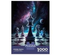 Puzzle Da 1000 Pezzi Per Adolescenti Chess Queen of Universe Puzzle Per Adolescenti Gioco Per Famiglie Migliora La Memoria Regali Unici Per Compleanno E Natale 52x38cm/1000pcs