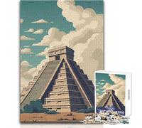 Puzzle da 1000 pezzi per adolescenti Chichen Itza Giocattolo Gioco intellettuale Vacanza a casa Uccidere il tempo Regali di Babbo Natale segreto Dimensioni 38x26cm