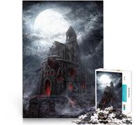 Puzzle da 1000 pezzi per adolescenti Chiesa del Diavolo Difficile da completare ma divertente e umoristico Regalo per i compleanni 38x26cm