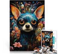 Puzzle da 1000 pezzi per adolescenti Chihuahua Giardino dell'Eden 2 sfida educativa Attività divertenti a casa, regali di compleanno, regali di viaggio, 75x50cm