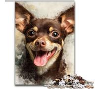 Puzzle da 1000 pezzi per adolescenti Chihuahua, gioco di giocattoli, ogni pezzo è unico - gioco divertente e stimolante per tutta la famiglia dai 14 anni dimensioni 50x75cm