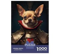 Puzzle Da 1000 Pezzi Per Adolescenti Chihuahua Knight Puzzle Per Adulti Giochi Rilassanti Modelli Da Assemblare Regali Per Amici E Familiari 38x26cm/1000pcs