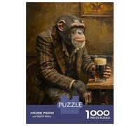 Puzzle Da 1000 Pezzi Per Adolescenti Chimpanzee Irish Pub Puzzle Per Adulti Giocattoli Antistress Analisi E Logica Regalo Di Compleanno, Regali, 52x38cm/1000pcs