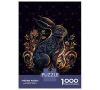 Puzzle Da 1000 Pezzi Per Adolescenti Chinese New Year Rabbit Puzzle Per Adulti Gioco Per Famiglie Decorazione Perfetta Attività Divertenti A Casa 70x50cm/1000pcs