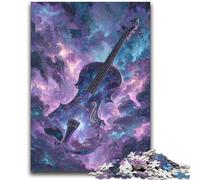 Puzzle da 1000 pezzi per adolescenti Chitarra cosmica, giocattoli educativi ideali come regalo per tutta la famiglia dai 14 anni in su, 26x38cm