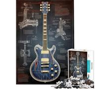 Puzzle da 1000 pezzi per adolescenti chitarra elettrica anatomia esercizio per il cervello analisi e logica gioco educativo per ragazzi dai 14 anni in su (38x52cm)