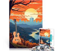 Puzzle da 1000 pezzi per adolescenti Chitarrista e natura Vacanza a casa: uccidere il tempo perché è ideale come regalo per tutta la famiglia 52x38cm