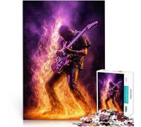 Puzzle da 1000 pezzi per adolescenti Chitarrista Heavy Metal Sfida di gioco educativo giocattolo perché è ideale come regalo per tutta la famiglia 52x38cm