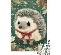 Puzzle Da 1000 Pezzi Per Adolescenti Christmas Hedgehog Decorations Puzzle Per Adulti Giochi Rilassanti Assemblaggio Di Modelli Attività Divertenti A Casa, 52x38cm/1000pcs