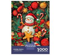 Puzzle Da 1000 Pezzi Per Adolescenti Christmas Snowman Ornament Puzzle Per Adolescenti Gioco Rompicapo Regali Per Donne Attività Divertenti A Casa 38x26cm/1000pcs