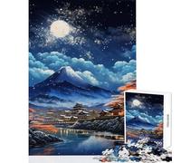Puzzle da 1000 pezzi per adolescenti cielo notturno giapponese giocattolo decorazione da parete regali di Babbo Natale segreto giochi educativi aiuta a esercitare il cervello dimensioni 38x26cm