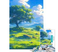 Puzzle da 1000 pezzi per adolescenti cielo sereno giganti puzzle per adulti gioco per famiglie decorazione per la casa compleanno (dimensioni 38x26cm)