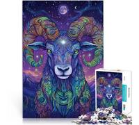 Puzzle da 1000 pezzi per adolescenti Cielo stellato e pecore Sfida di gioco educativo giocattolo Giocattoli per la decorazione della casa 52x38cm