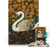 Puzzle da 1000 pezzi per adolescenti Cigno in un giardino stellato Gioco intellettuale Attività divertenti a casa, regali di compleanno, regali di viaggio, 75x50cm