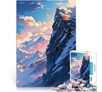 Puzzle da 1000 pezzi per adolescenti Cima innevata Antistress Vacanza in patria Uccidere il tempo offerte come regali per tutta la famiglia 75x50cm