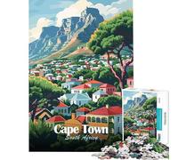 Puzzle da 1000 pezzi per adolescenti Città del Capo Sudafrica Illustrazione Giochi rilassanti Giocattoli che creano dipendenza per coltivare la pazienza Opera d'arte Regalo Decorazione da parete