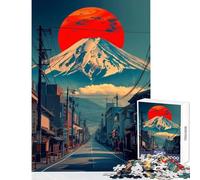 Puzzle da 1000 pezzi per adolescenti città del Monte Fuji decorazioni per la casa giocattoli idee regalo giochi rilassanti lista dei desideri con Babbo Natale dimensioni 50x75cm