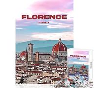 Puzzle da 1000 pezzi per adolescenti città di Firenze viaggio in Italia giocattoli fai da te regali di compleanno gioco rompicapo adatto per la decorazione del desktop dimensioni 50x75cm