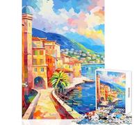Puzzle da 1000 pezzi per adolescenti città di mare decorazione per la casa giocattoli regalo per compleanni giochi per famiglie stimolazione intellettuale dimensioni 50x75cm