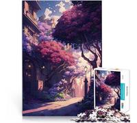 Puzzle da 1000 pezzi per adolescenti Città floreale Difficile da completare ma divertente e umoristico Migliorare l'amore tra le coppie 52x38cm