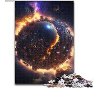 Puzzle da 1000 pezzi per adolescenti "Città nel cielo", gioco intellettuale a forma di elefante, regalo di compleanno, regali, decorazione murale per bambini dai 14 anni in su (dimensioni 26x38cm)