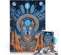 Puzzle da 1000 pezzi per adolescenti Civiltà del lupo Giocattoli educativi per l'apprendimento Giochi per famiglie grande regalo 38x26cm