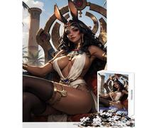 Puzzle da 1000 pezzi per adolescenti Cleopatra Regina dei dessert Decorazione per la casa Giocattoli Regalo di compleanno Gioco rompicapo Decompressione intellettuale Dimensioni 38x52cm