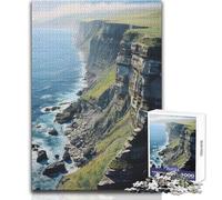 Puzzle da 1000 pezzi per adolescenti Cliff Edge Family Fun & Game Night Difficile e duro, giocattoli antistress, dimensioni 38x52cm